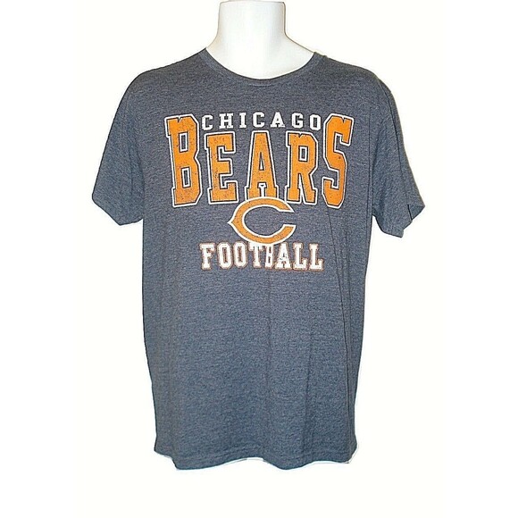 NFL Chicago Bears T Shirt Vintage 90s Football Team Apparel Gray Tee Mens Lg - Picture 2 of 7